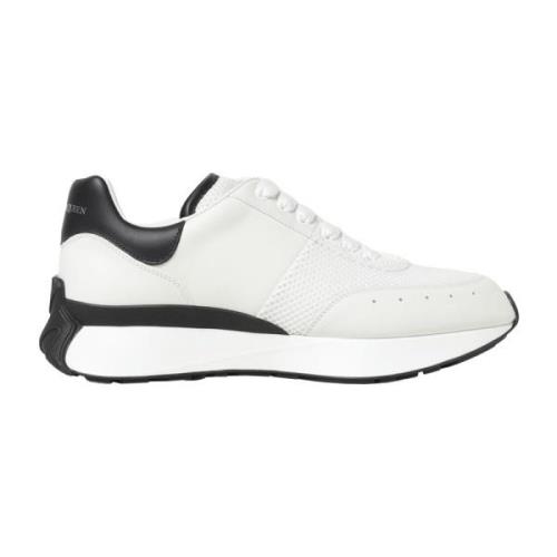 Svart Hvit Skinn Sneakers