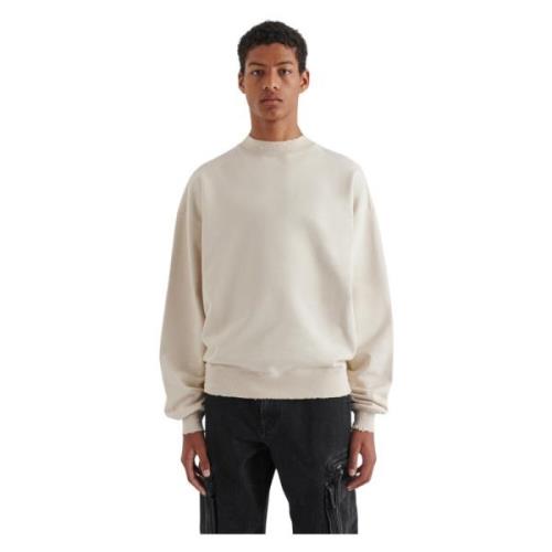 Beige Vista Distressed Sweatshirt