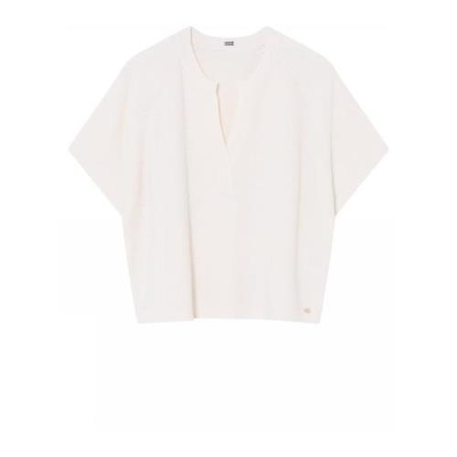 Strikke Cape Off White