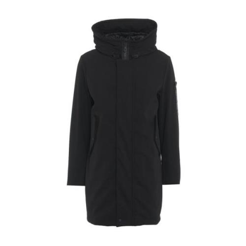 Svart Trelags Parka Aw24