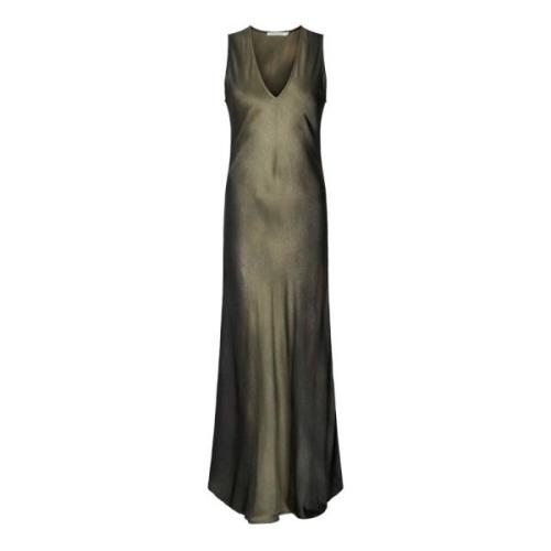 Feminin V-hals Kjole Venus Olive