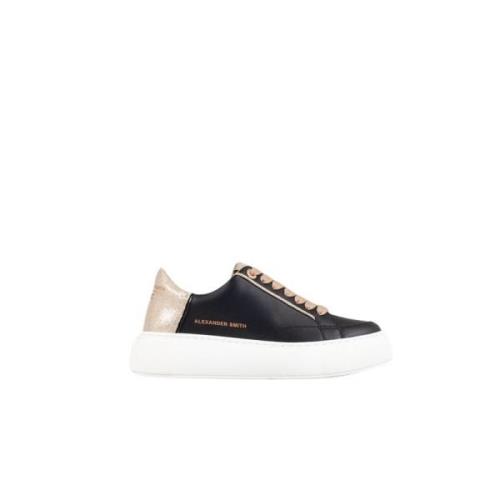 Svart Gull Sneakers