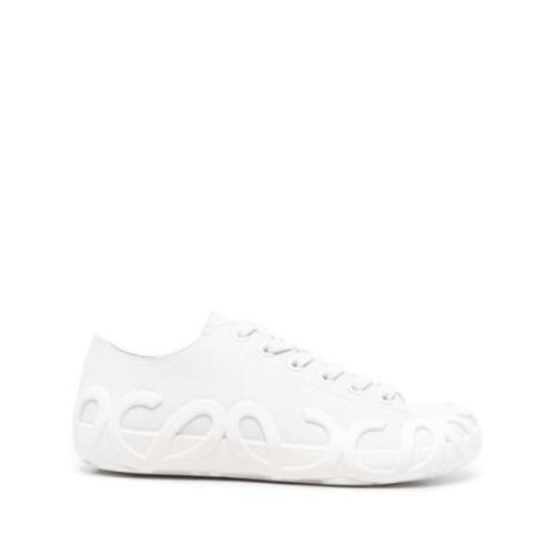 Hvite Low-Top Sneakers