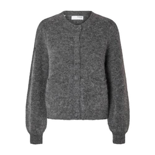 Strikklomme Cardigan - Medium Grå Melange