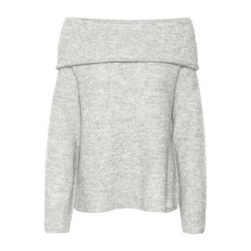 Offshoulder Pull Sweater Snow White