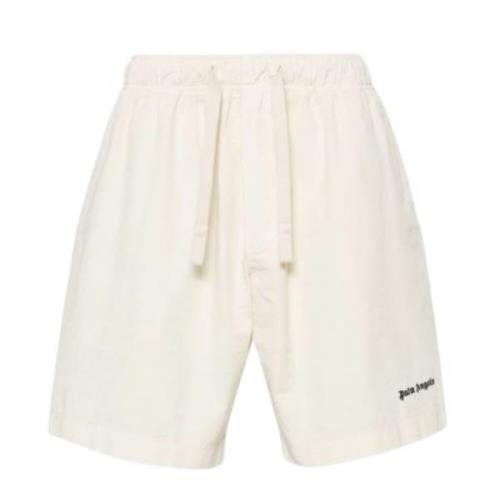 Svart Logo Bermuda Shorts