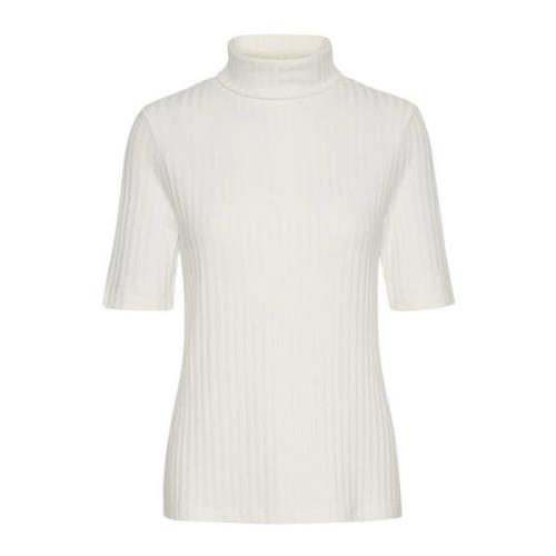 Rollneck Bluse Topp Snøhvit