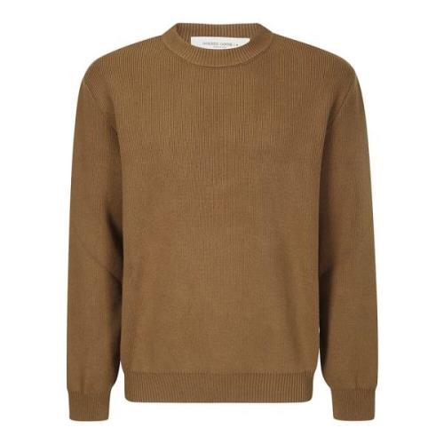 Bomull Strikket Crew Neck Genser