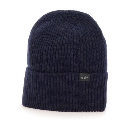 Blå Ull Beanie Lue