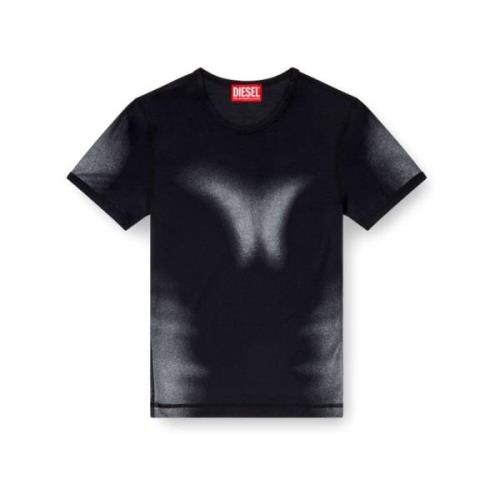 Faded Effekt Jersey T-Skjorte