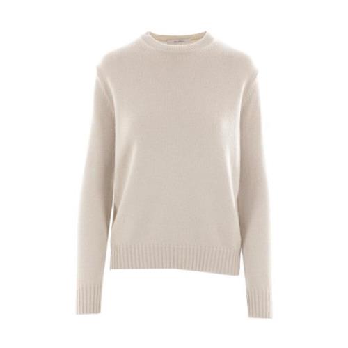 Cashmere Sweater med Monogram Broderi