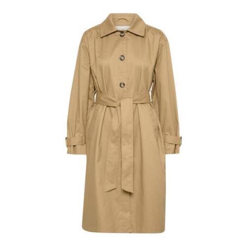 Klassisk Trench Coat Jakke Petrified Oak