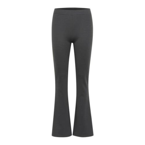 Flared Leggings Bukser Svart Østers