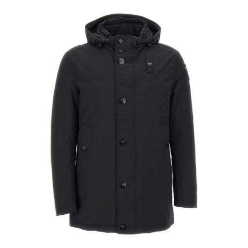 Vanntett Trenchcoat for Menn, Svart