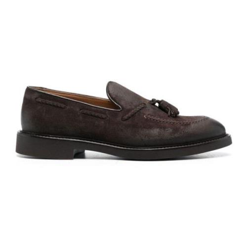 Uknappede semskede loafers