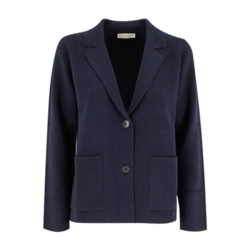 Elegant Strikket Blazer med Reverskrage