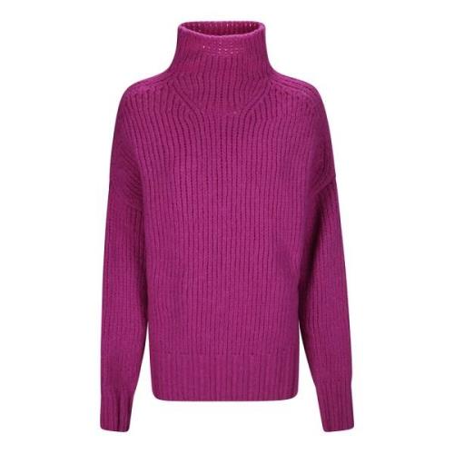 Turtleneck Sweater med Sidelukninger