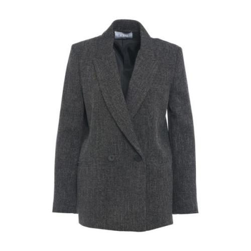 Svart Blazer Aw24 Dameklær