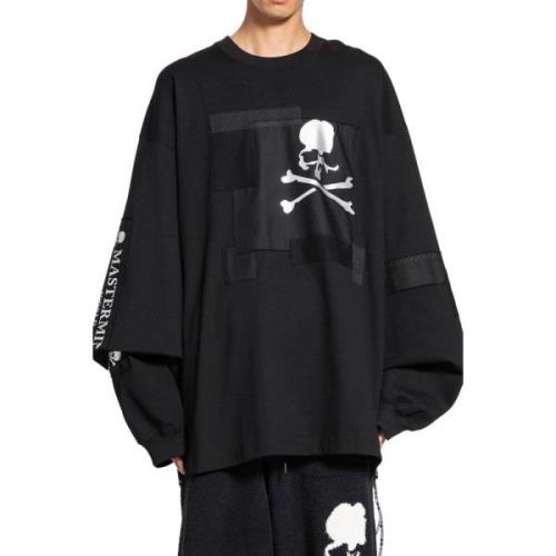 Skull Patchwork Oversized T-Shirt