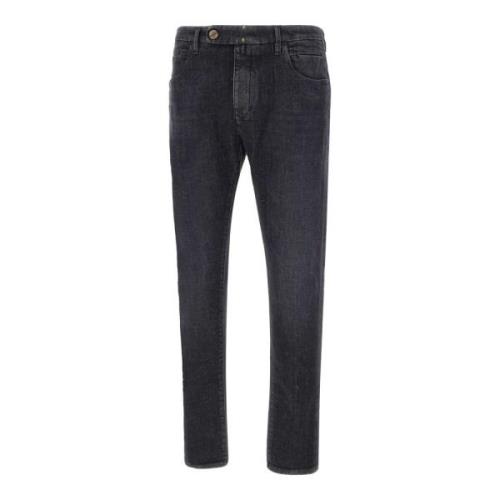 Svart Stretch Denim Slim Fit Jeans