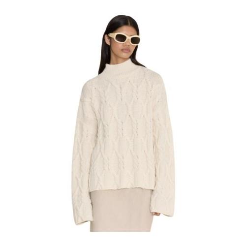 Chunky Cable Turtleneck Sweater