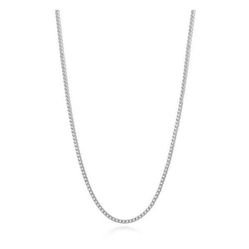 Mens Silver Cuban Link Chain in 2mm