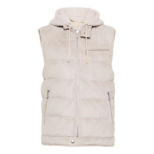 Quiltet Semsket Gilet Lagdelt Design