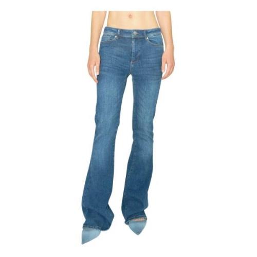 Høy Midje Flare Jeans