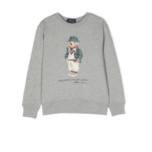 Grå Barn Crew-Neck Sweatshirt