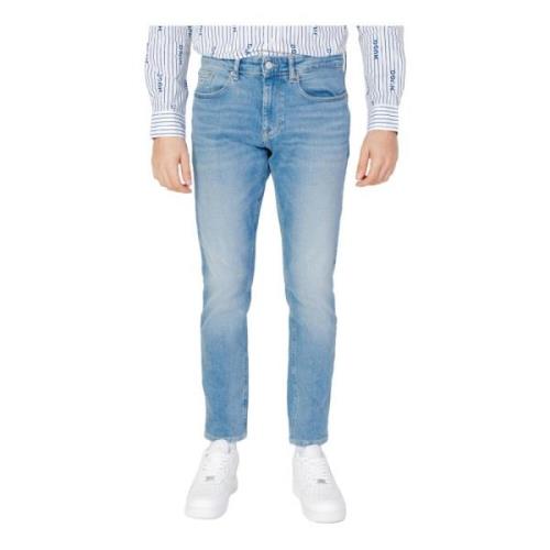 Blå Slitte Jeans Menn