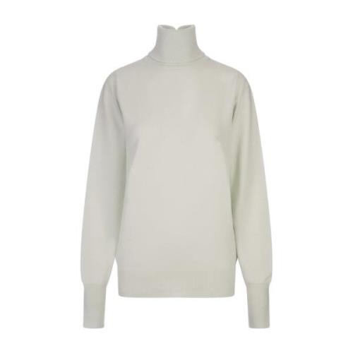 Grønn Turtleneck Merinoullgenser