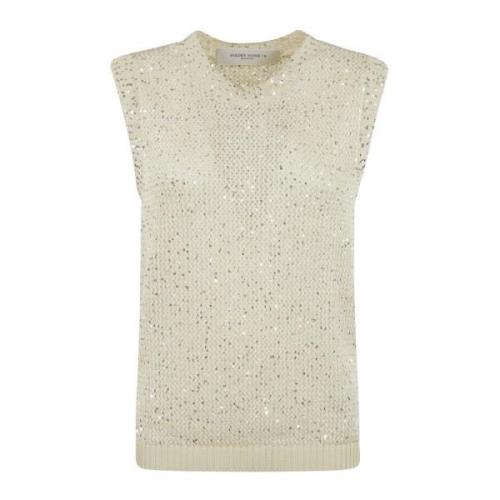 Paljett Mesh Tank Top