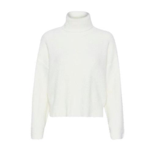 Tidløs Rollneck Sweater - Egret