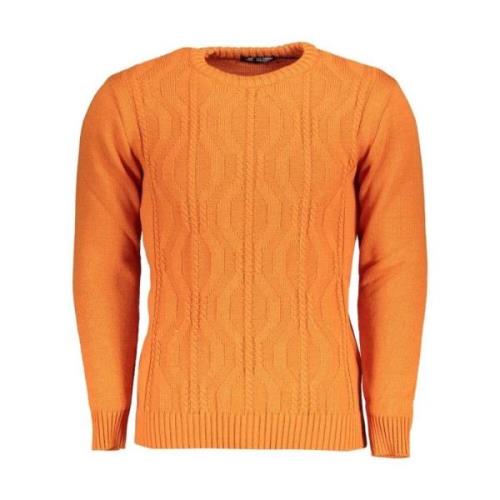 Stilig Crew Neck Sweater med Kontrast