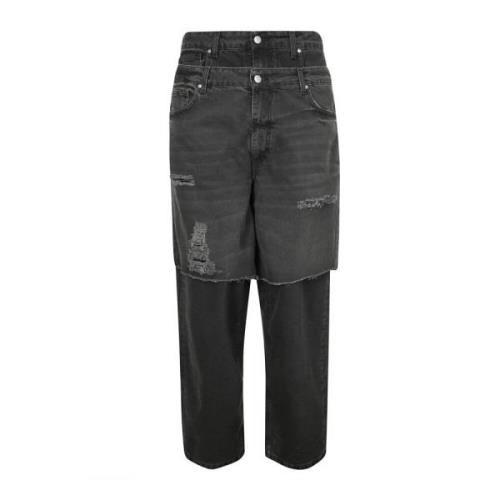 Revnet Denim Dobbelt Lukking Jeans