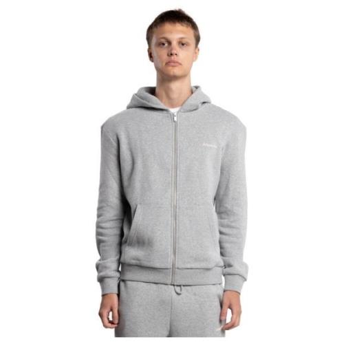 Grå Regular Zip Hoodie Gensere