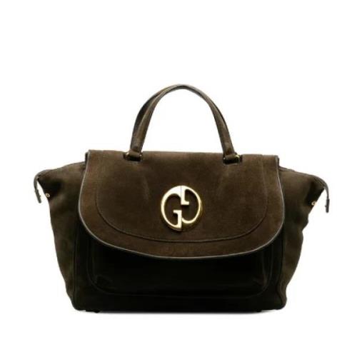 Pre-owned Suede handbags