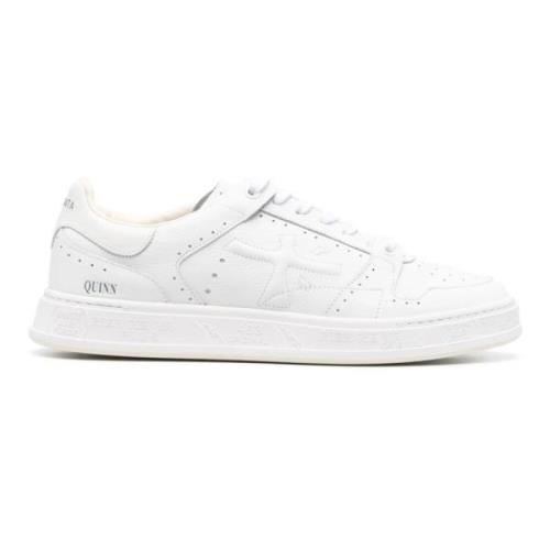 Hvite Skinn Quinn Sneakers