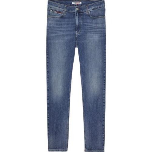 Blå Skinny Fit Denim Bukser