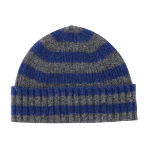 Stripet Ull Beanie Lue