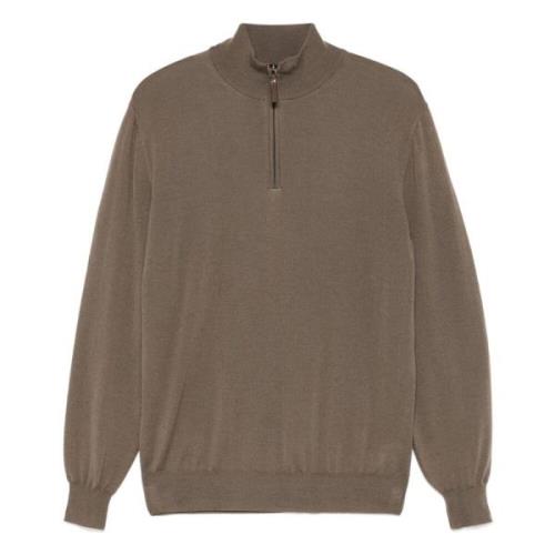 Merino Ull Half-Zip Strikkeplagg