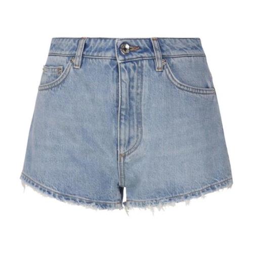 Lys Denim Shorts med Lommer