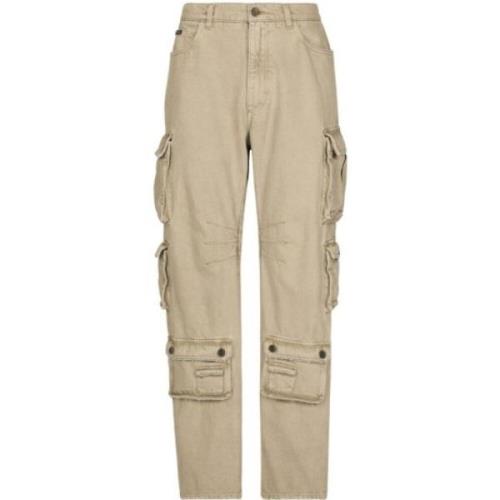 Beige Cargo Bukser