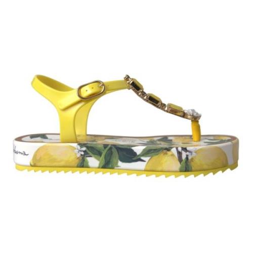 Gul Sitron Beachwear Flats Sandaler