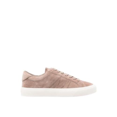 Lav Topp Sneakers Beige Semsket Monaco