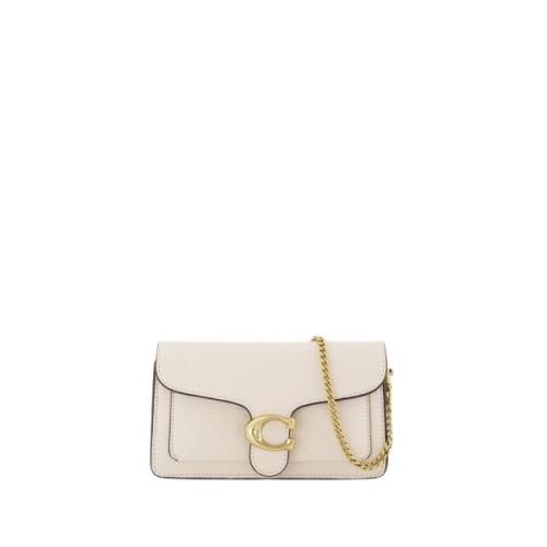 Tabby Chain Clutch Crossbody - Beige Skinn