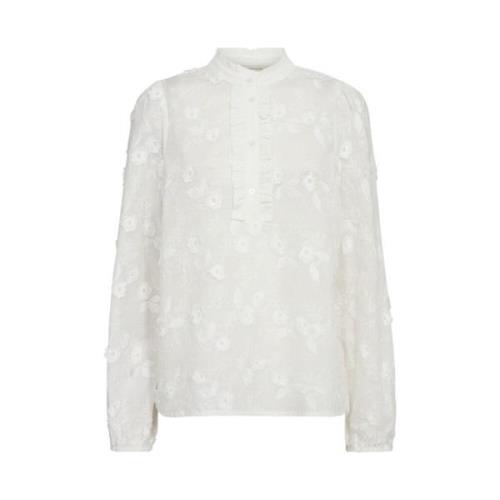 Brodert Blomsterbluse