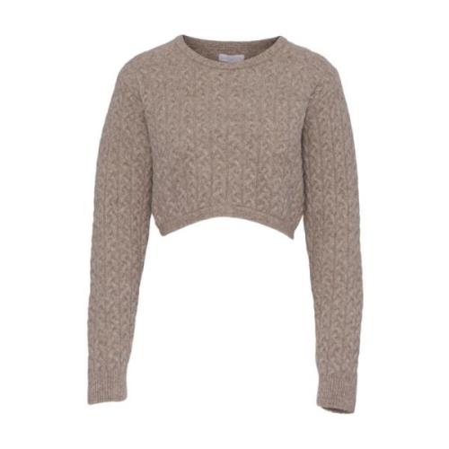 Kabelstrikket Topp - Taupe