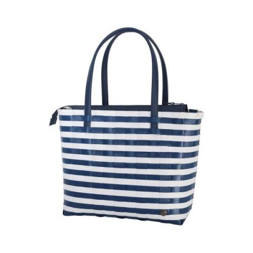 Stripete Shopper Bag - Ocean Blue