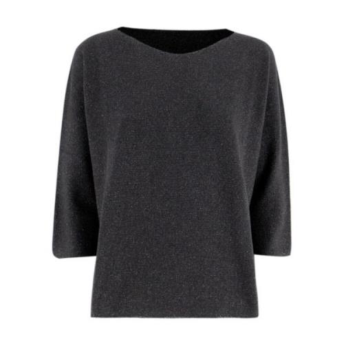 Lurex Boat-Neck Jumper